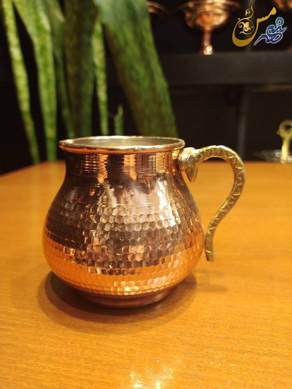 سس ریز مسی دسته برنجی چکشی