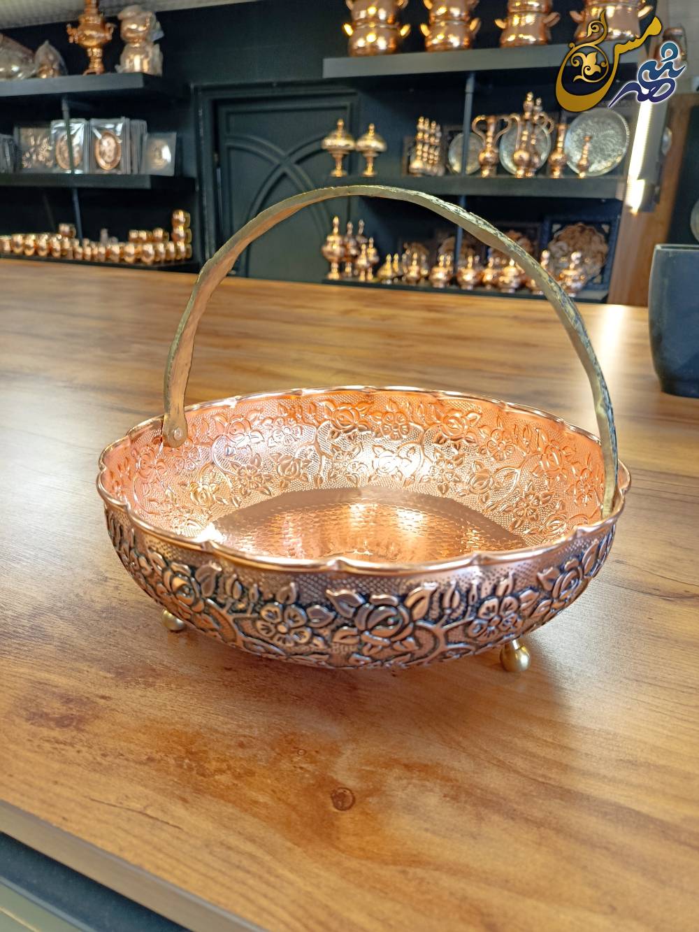 سبد مسی گل درشت سه پایه نانو