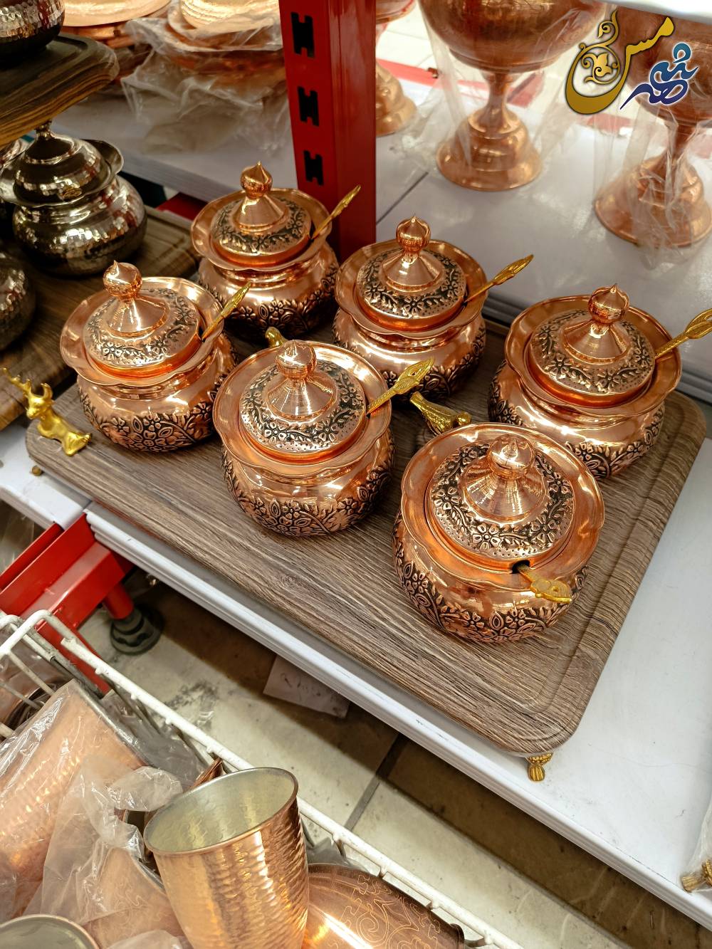 پا سماوری مسی گلبرگ 