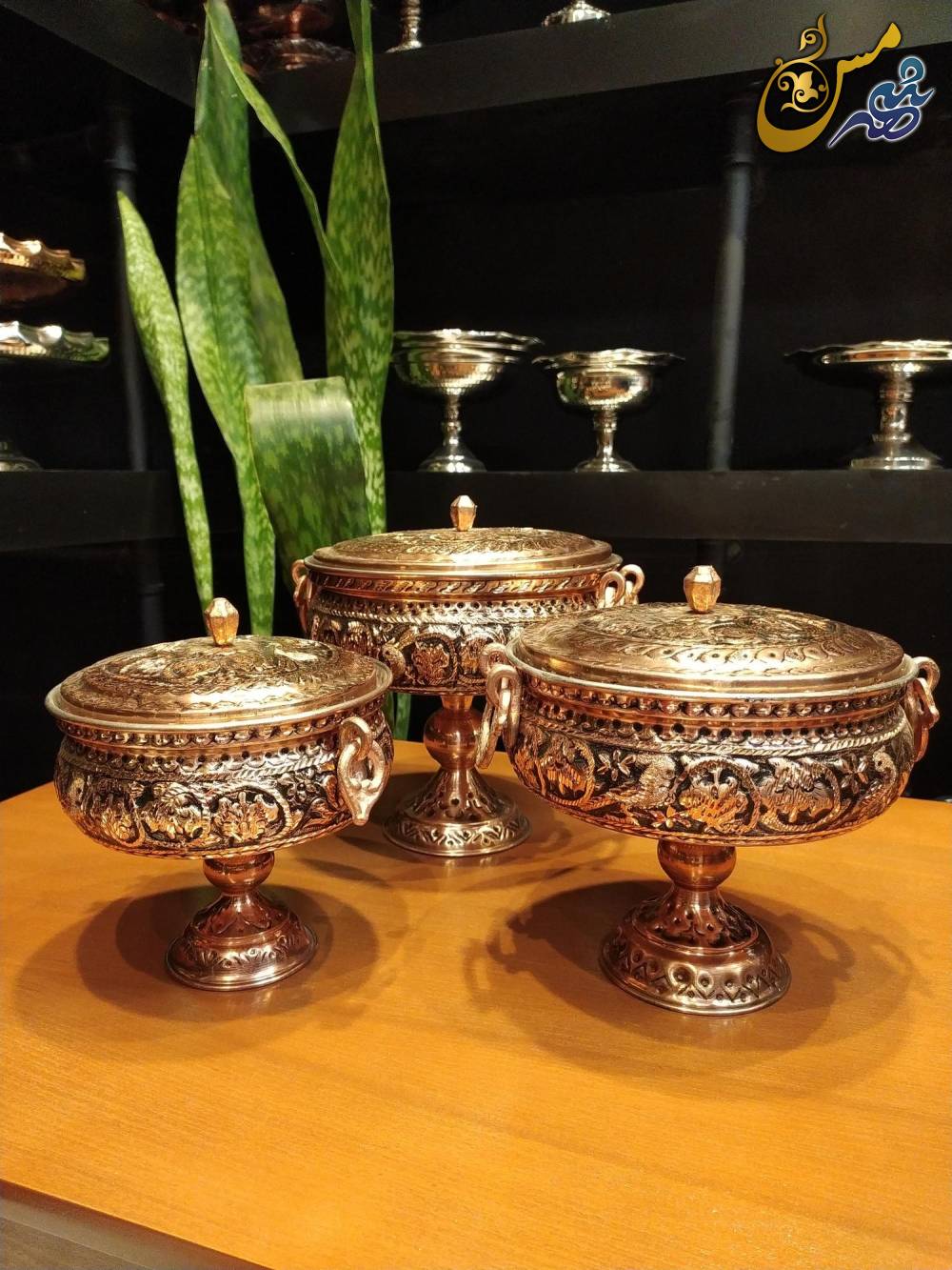 گز خوری مسی پایه دار قلم تراش