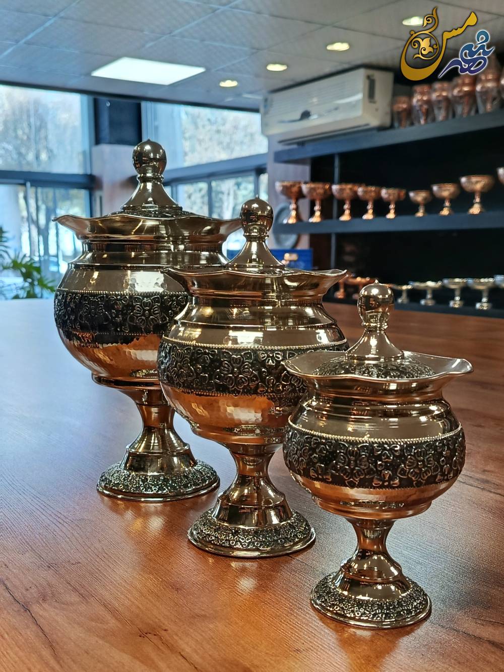 سرویس پذیرایی مسی رز گلد کروم 