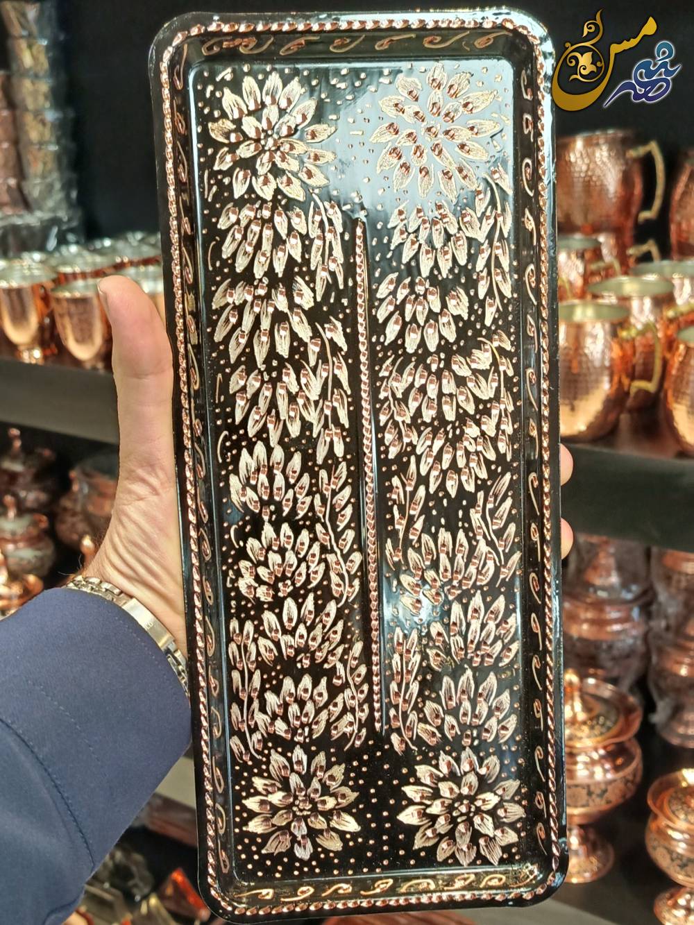 رولت خوری قلم تراش مسی 