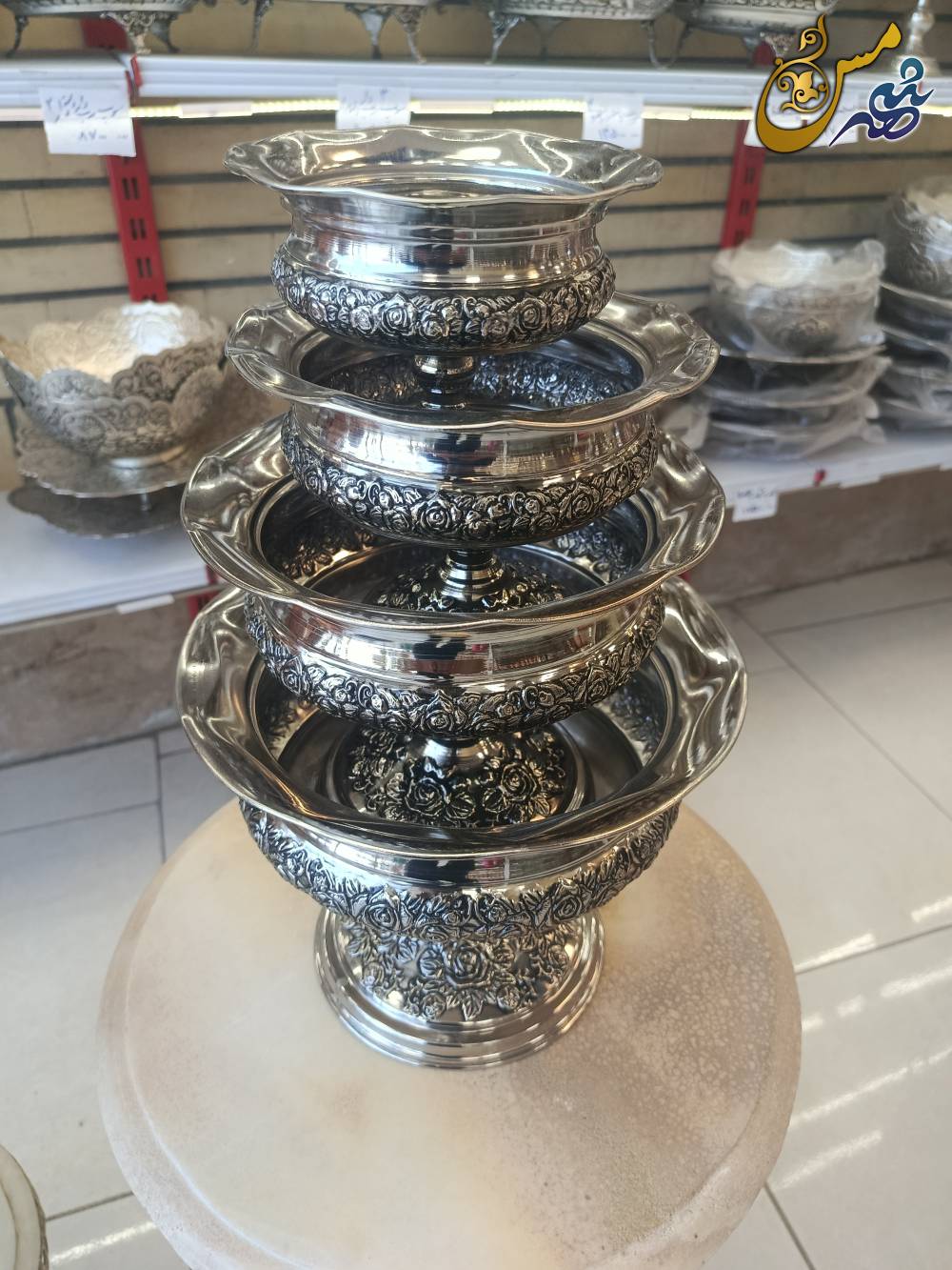 سرویس پذیرایی مسی گلبرگ کروم 