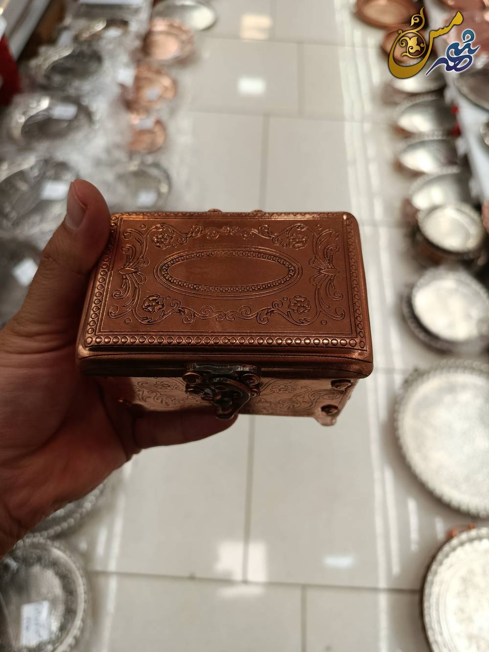 جعبه جواهر مسی 