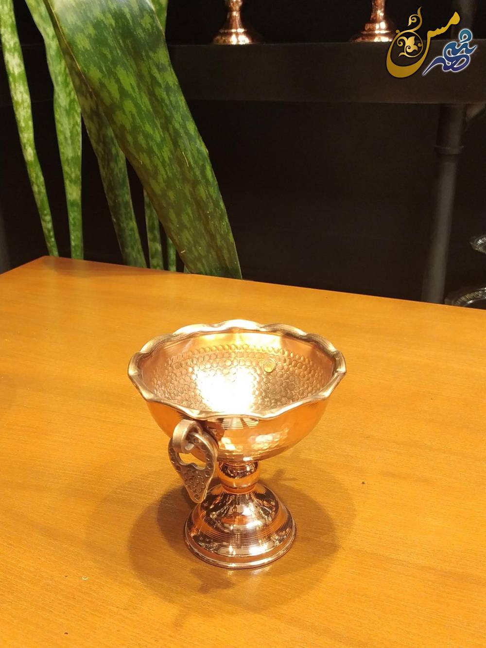 بستنی خوری مسی گوشواره ای