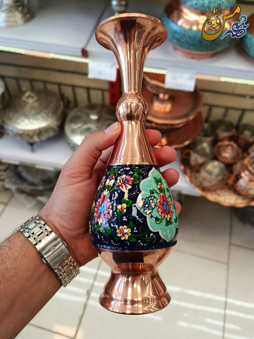 گلدان مسی پرداز 