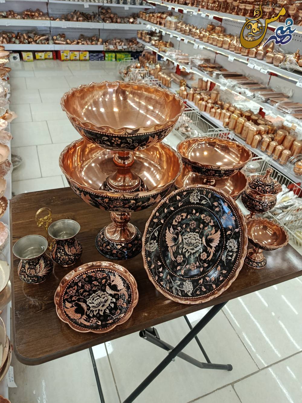 سرویس پذیرایی مسی الماس تراش 