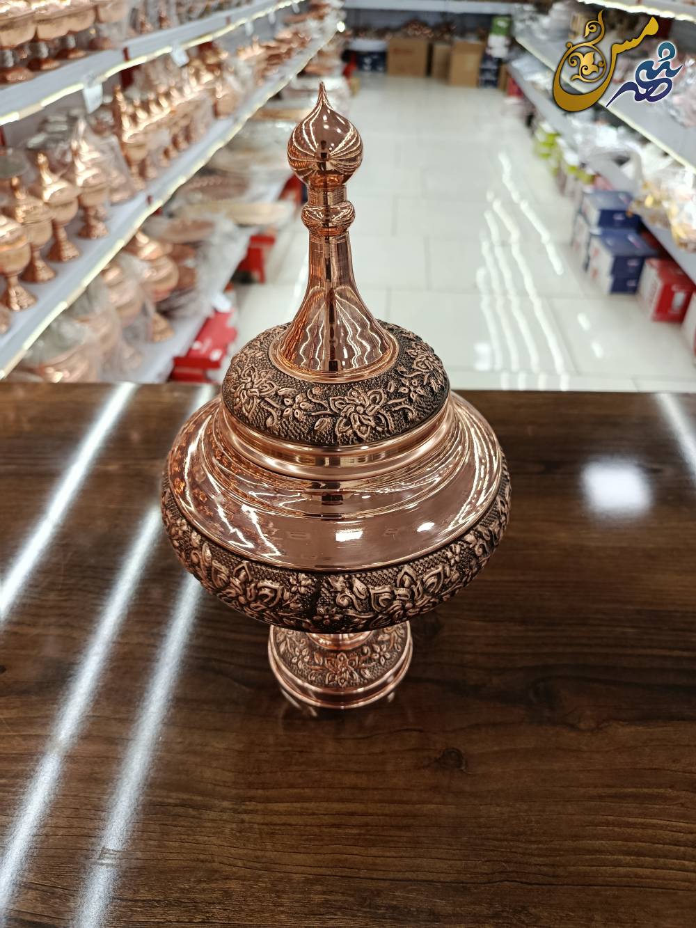 شکلات خوری مسی گلبرگ یاس 