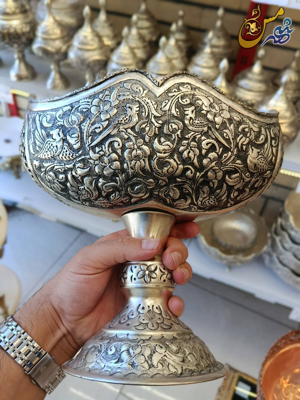 کشکول قلم نقره 