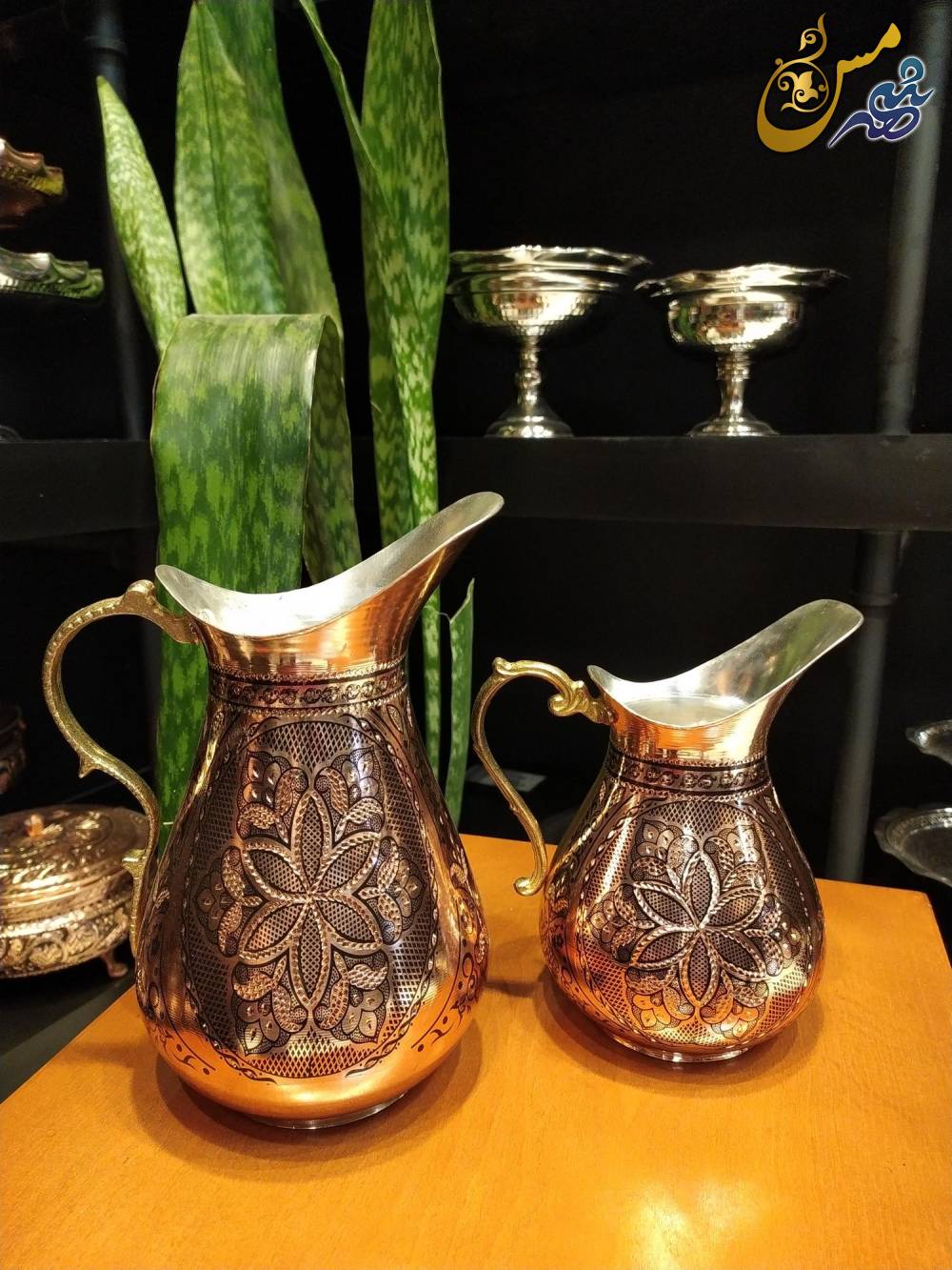 پارچ مسی ترک الماس تراش