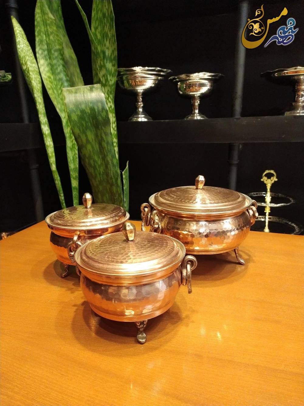 سوپ خوری مسی چکشی گوشواره ای