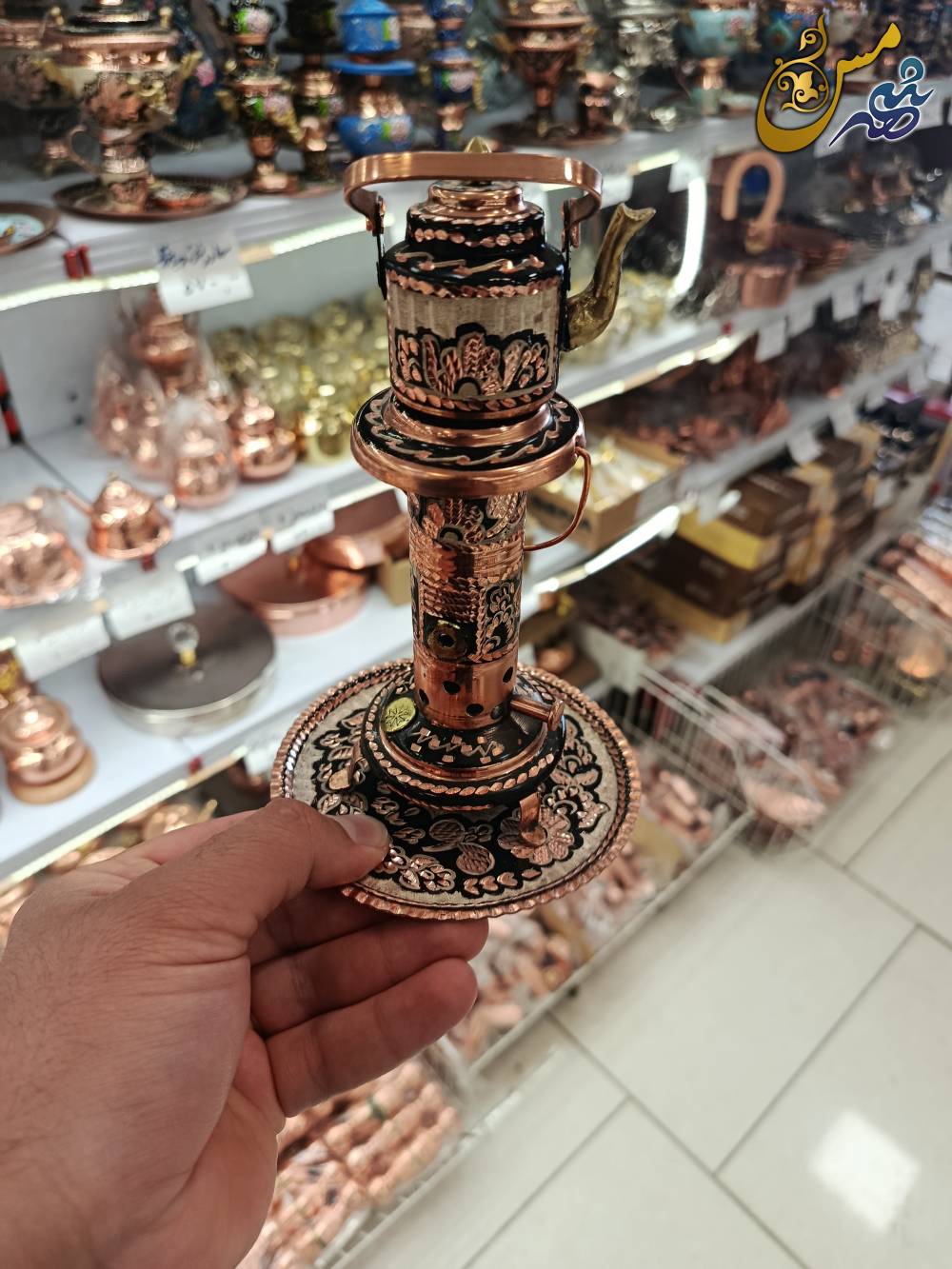 والور مسی دست ساز نقره کوب دکوری